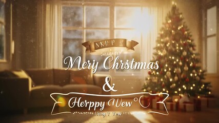 christmas tree with christmas decorations - Powered by Adobe