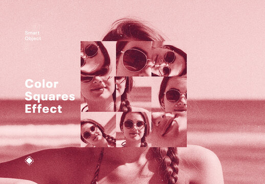 Color Squares Photo Effect