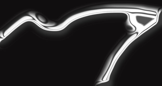 Luxury abstract black and silver liquid background with smooth metallic surface and soft glossy reflections, ideal for premium product mockups, cosmetic branding, or high end tech presentation scene