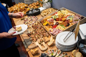 Event catering offer buffet dishes