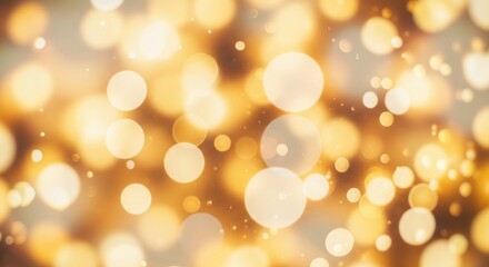 Obraz premium Elegant golden bokeh effect background for celebration and festive designs perfect for event