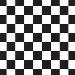 Pixelated Black and White Checkerboard Grid Pattern Classic Chessboard and Racing Flag Background Texture for Simple Geometric Design