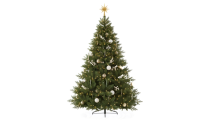 christmas tree isolated transparent Background 