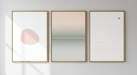 A Serene Symphony of Soft Minimalist Tones Creating a Calm and Beautiful Simplicity That Elevates Any Wall with Gentle Balance, Elegant Space, and Effortlessly Modern Design Harmony