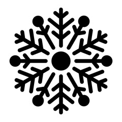 snowflake glyph icon
