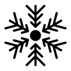 winter glyph icon