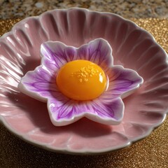 Egg Decoration on Flower Plate