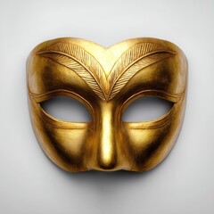 Italian Commedia dell'Arte Gold Mask