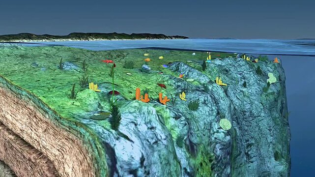Marine organisms of coastal zone