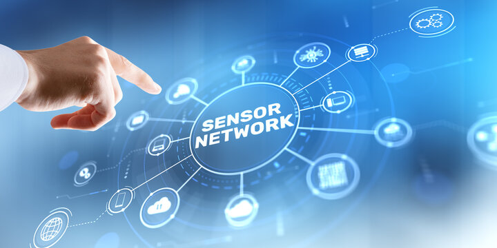 A vast interconnected web of intelligent sensors collecting and transmitting data for the Internet of Things