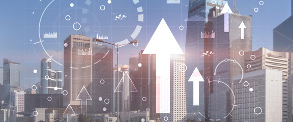 Diagram, Graph, Stock Trading, Investment dashboard. Finance concept