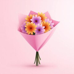 Pink Bouquet of Flowers