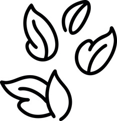 Green vector brush strokes organic tags and labels silhouette