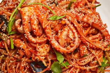 Braised Spicy Seafood,Braised Spicy Seafood and Octopus 