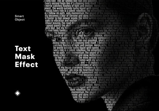Text Mask Photo Effect