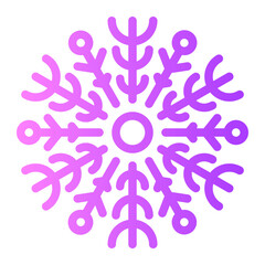winter gradient icon