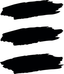 Green vector brush strokes organic tags and labels silhouette