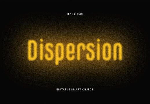 Dissolve Dispersion Text Effect