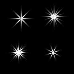 Sunlight translucent special light effect design. Vector blur in radiance light. Soft glow without departing rays, sunlight with lens flare effect. 