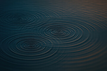 Water ripple pattern circular wave dark water surface concentric circles calm water reflection light natural texture liquid motion water disturbance abstract background wet surface fluid dynamics