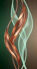 Fluid Metallic Formations and Gradient Hues Intertwined Gracefully