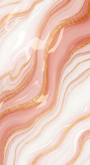 Sophisticated rose gold marbled pattern with glistening fluid texture