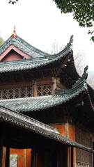 Fototapeta premium The classical architectures view located in the old temple of the China