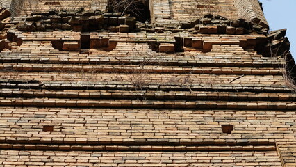 The classical architectures view located in the old temple of the China