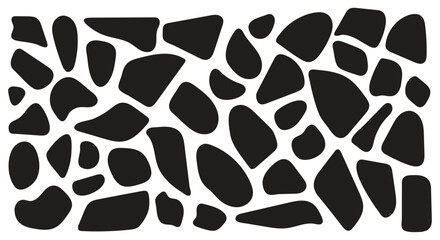 Organic round shape and liquid abstract form set featuring smooth blob curves, wavy irregular figures, doodle-style bubble elements, soft oval patterns, colourful frames and modern trendy background c