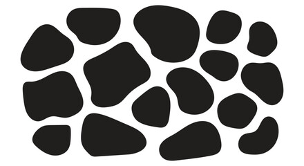 Soft fluid organic blobs and abstract curved shapes with round forms, doodle-style irregular bubbles, smooth oval patterns, colourful dynamic elements, trendy modern textures and geometric vector