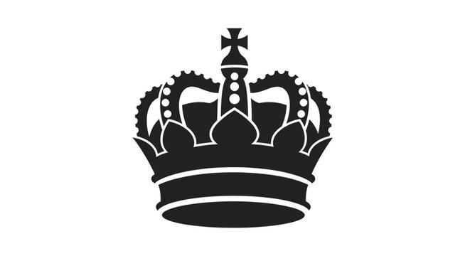 Crown silhouette symbol