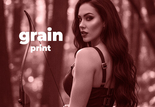 Grain Colored Printer Photo Effect