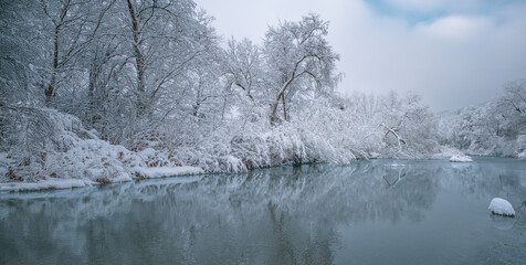 river in winter