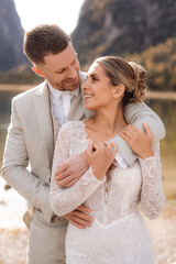 Hochzeitspaar bei den Drei Zinnen