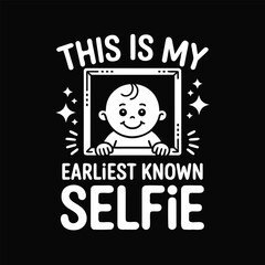This is My Earliest Known Selfie in Frame Vector