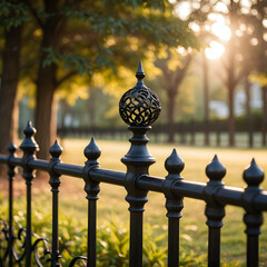 wrought iron fence