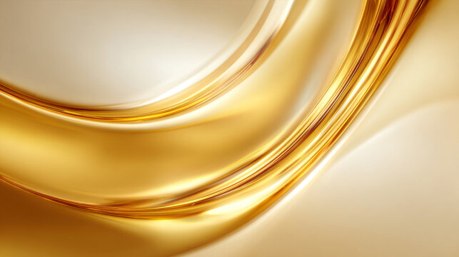 Golden Fluid Grace: This image showcases a captivating abstract design, where fluid gold swirls and merges with light, producing an ethereal aesthetic and inviting a sense of luxury and opulence.