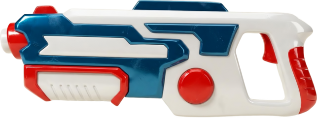 Realistic 3D Illustration of a Water Gun Toy for Summer Fun