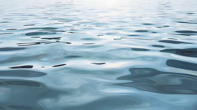Calm blue water surface with gentle ripples and soft light reflection.