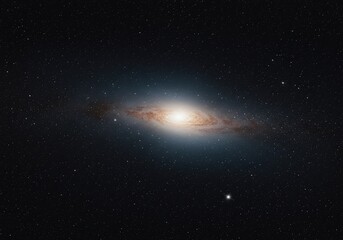 Obraz premium A breathtaking deep space view showcasing billions of stars and distant galaxies floating in a vast, dark, empty cosmic void ,black ,nebula ,celestial