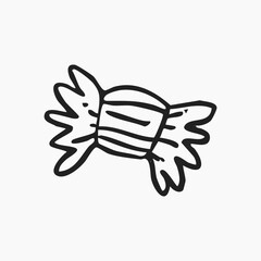 Christmas doodle element candy