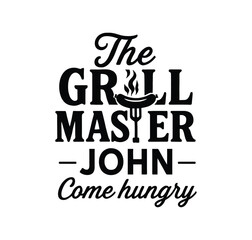 Classic Personalized Grill Master Badge