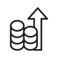 Financial Growth Icon Pack, Strategic Investment and Profit Increase Symbols for Business, Finance, and UI Apps