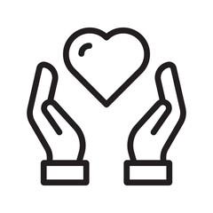 Charity Icon Collection, Heartfelt Giving and Support Symbols for Nonprofit, Community Aid, and UI Applications