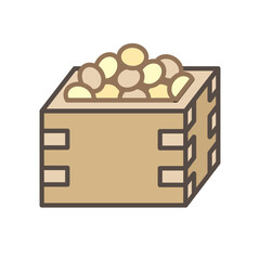 節分の福豆のイラスト