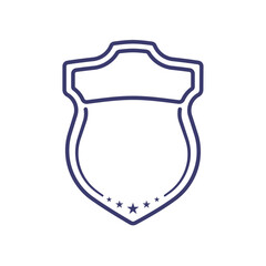 Blank badge outlined stock