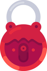 Red padlock icon showing security and protection concept
