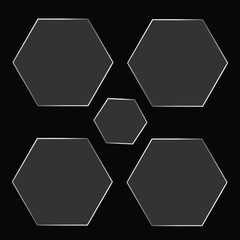 Vibrant abstract neon glowing geometric shapes and lines with a futuristic digital art style