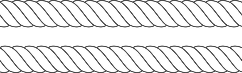 Twisted rope line pulling strength and connection graphic