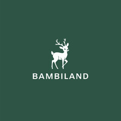 christmas card with deer